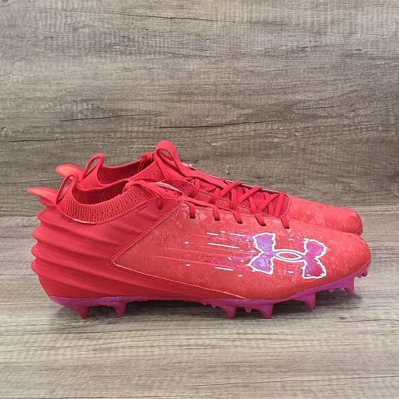 Under armour Other - Under Armour Blur Smoke Suede 2.0 MC Men's 15 Red Football Cleats (3027978-600)